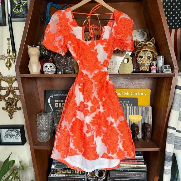 Sage & Paige - Aperol Mini Dress Orange - size xs - Picture 6 of 11